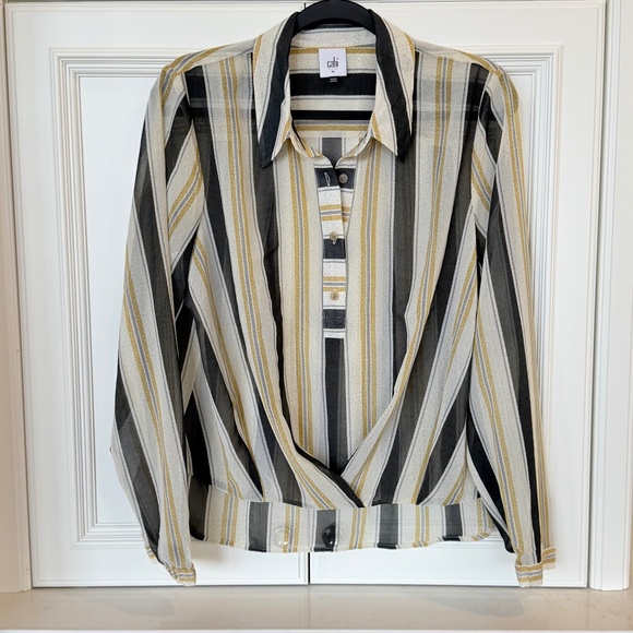 Cabi Caliber Blouse – Stripe Button Front (Style 5116) SZ Medium - Picture 1 of 3